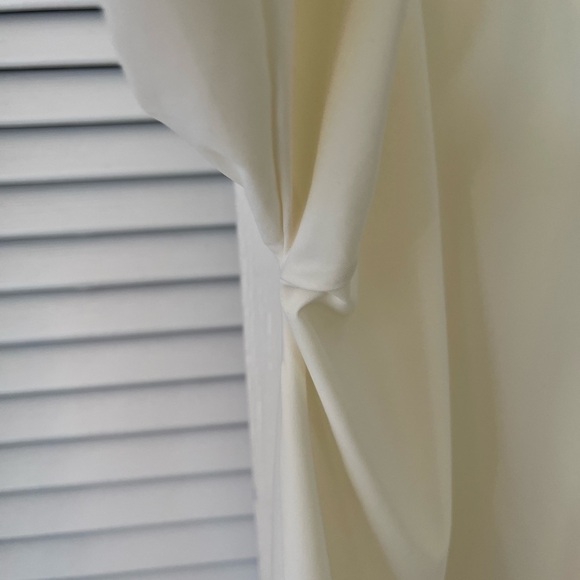 ADAY That's A Wrap Top Convertible Travel Shirt Blouse | Cream | S/M - Picture 12 of 16